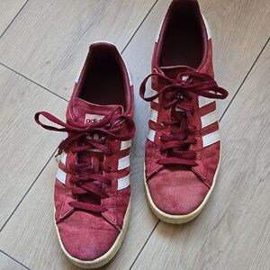 ADIDAS Campus Men's Shoes Collegiate Burgundy/Cloud White SIZE 9